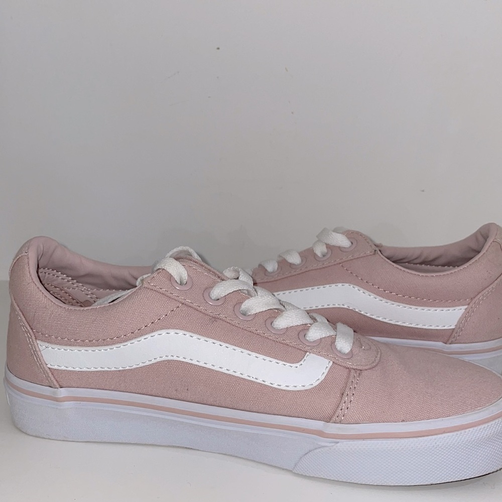 Pink vans worn once